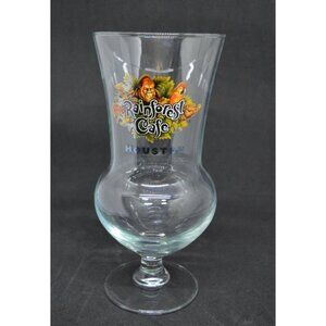 Rainforest Cafe Houston Texas Hurricane Glass 8"